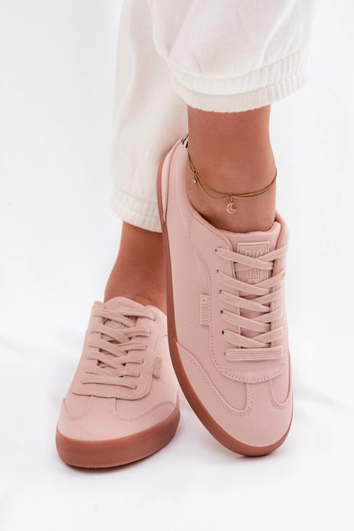 Sneakersy Damskie Materiałowe Big Star TT274359 Różowe
