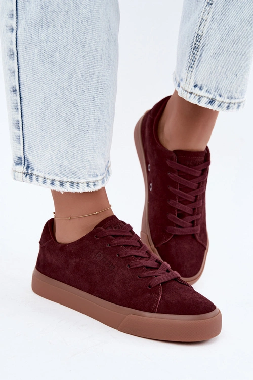 Sneakersy Damskie Big Star UU274242 Bordowe