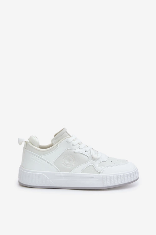 Sneakersy Męskie Z Eko Skóry Big Star OO174003 Białe