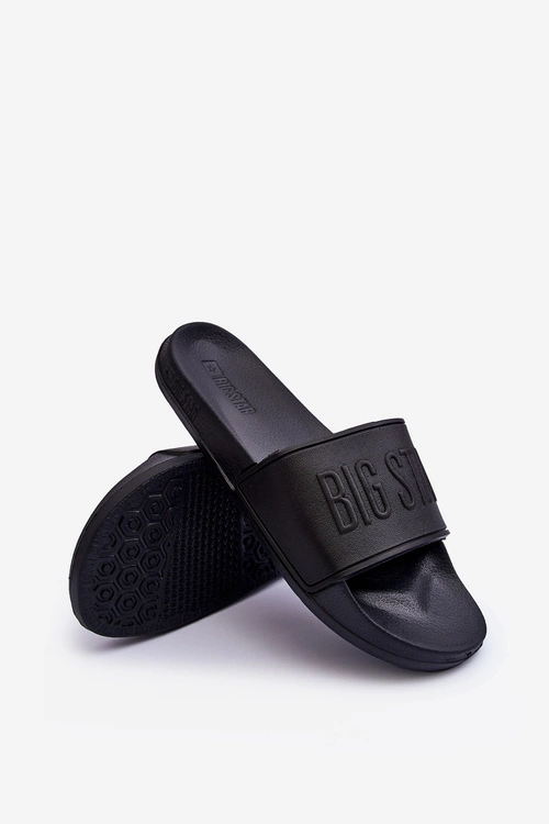Damskie Piankowe Klapki Big Star MM274715 Czarne