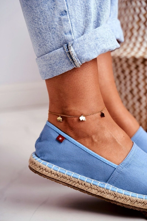 Espadryle Damskie Pleciona Podeszwa Niebieskie Big Star DD274A153