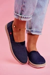 Espadryle Damskie Big Star Slip-on Granatowe FF276024
