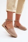 Espadryle Damskie Z Imitacji Zamszu Vinceza 23-34594 Beżowe
