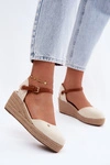 Sandały Espadryle Damskie Na Koturnie Wrangler 20261087-99Q Beżowe