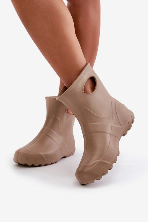 Kalosze Damskie Wodoszczelne LEMIGO GARDEN 752 Camel