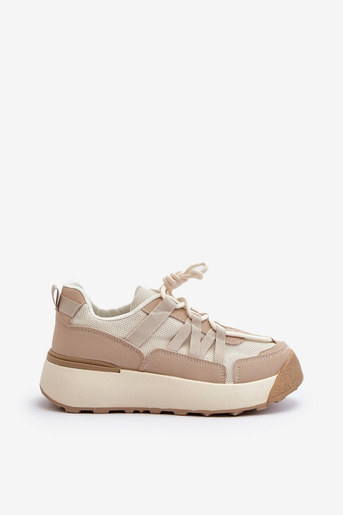 Damskie Buty Sportowe Sneakersy Beżowe Phyrena