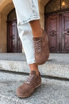 Sneakersy Barefoot Z Naturalnego Zamszu Zazoo N1422 Brązowe