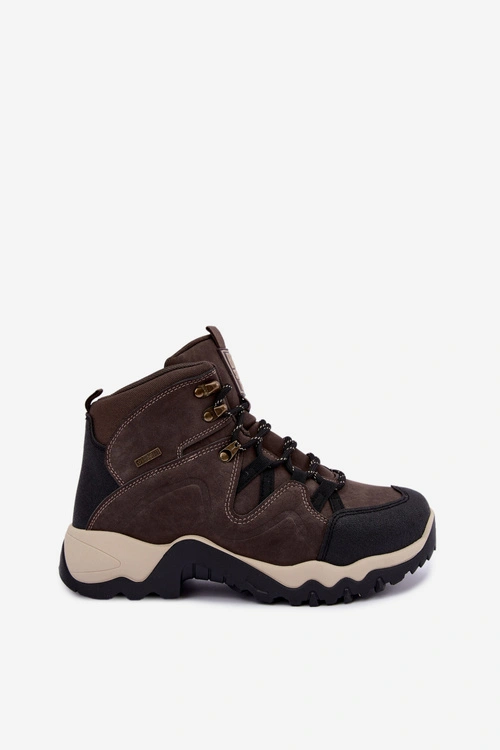 Buty Trekkingowe Męskie Big Star UU174183 HI-Poly System Ciemnobrązowe