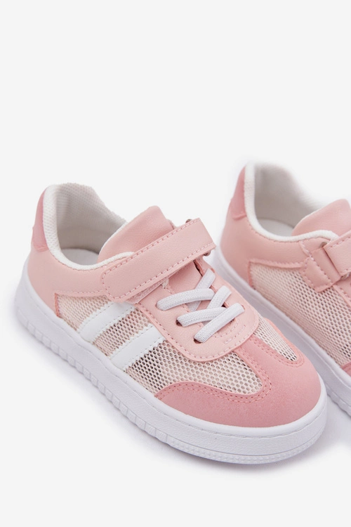 Sneakersy Dziecięce Na Rzep Różowe Sepovia