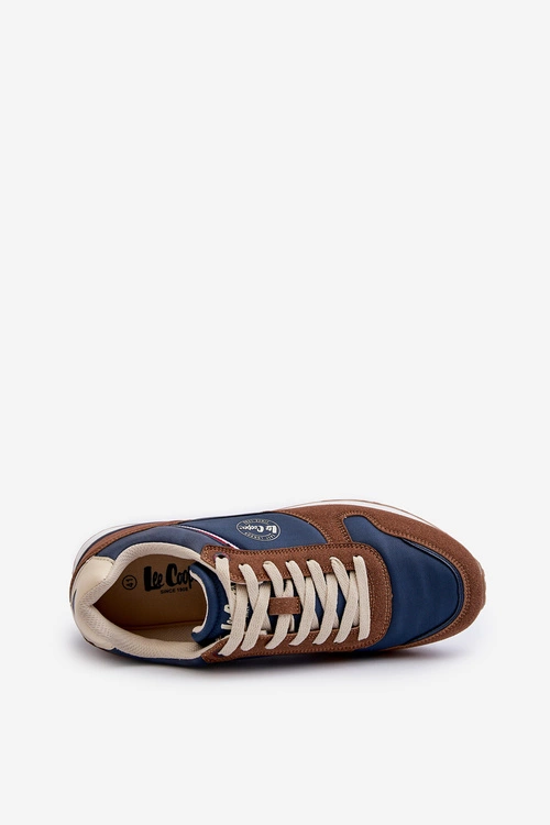 Męskie Sneakersy Buty Sportowe Lee Cooper LCW-24-03-2334 Brązowe