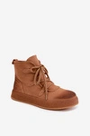 Ocieplane Botki Z Naturalnego Zamszu Artiker 59C1128 Camel