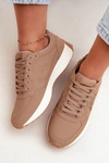Sneakersy Damskie LOTTO 2401931U CALENTO Brązowe Panterka