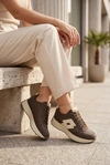 Sneakersy Damskie LOTTO 2401930U CALENTO Czekoladowe