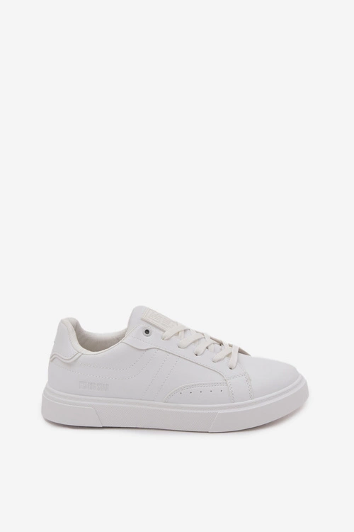 Trampki Sneakersy Męskie Z Eko Skóry Big Star OO174118 Białe