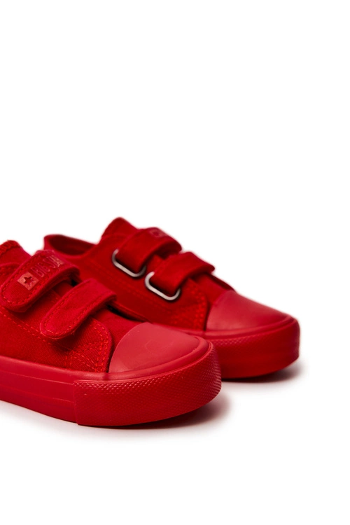 Dziecięce Klasyczne Trampki BIG STAR JJ374046 Czerwone