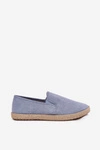 Espadryle Tenisówki Męskie Z Eko Zamszu Niebieskie Lunaria