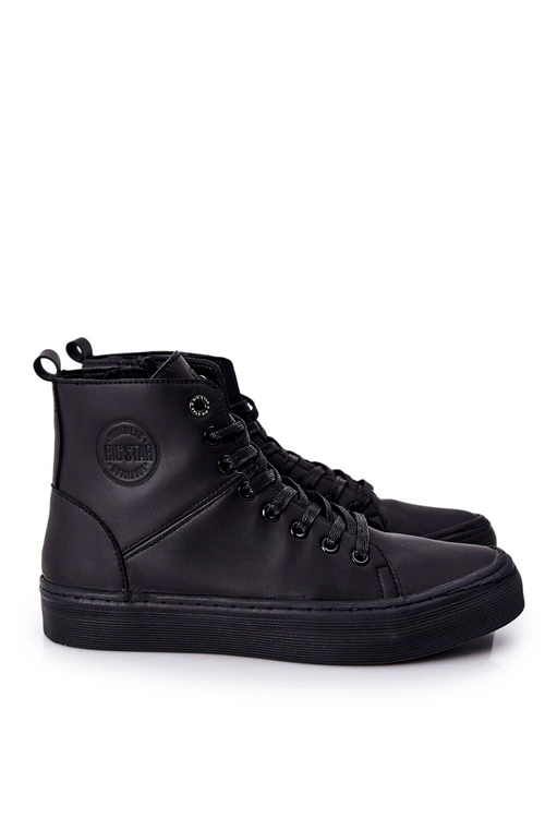 Męskie Wysokie Trampki BIG STAR II174048 Czarne