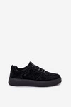 Męskie Sneakersy Na Platformie Zamszowe Big Star OO174012 Czarne