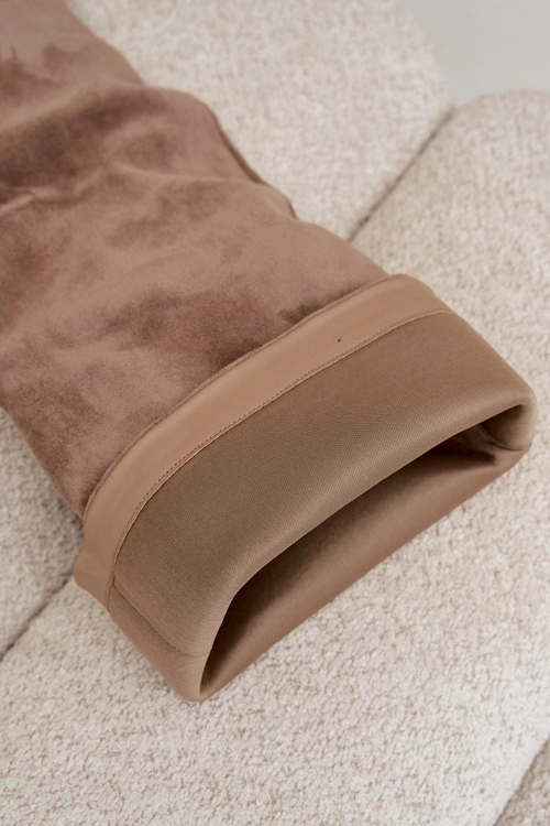 Wsuwane Kozaki Damskie Na Szpilce Khaki Corly
