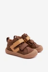 Skórzane Trzewiki Półbuty Barefoot Dla Dzieci FRODDO G2130380-2 Brązowe