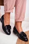 Eleganckie Damskie Mokasyny Vinceza 10570 Lakierowane Czarne