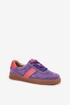 Zamszowe Sneakersy Damskie Vinceza 79576 Fioletowe