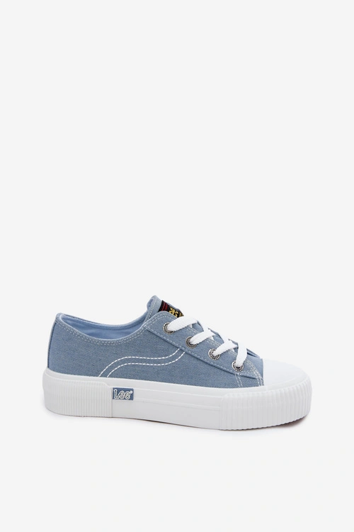 Trampki Damskie Na Platformie LEE ISLA C WOMEN LOW 50261002.21H Jeansowe