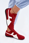 Sneakersy Damskie Czerwone Maple