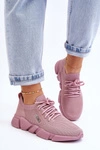 Damskie Lekkie Sneakersy Memory Foam System Big Star JJ274266 Różowe