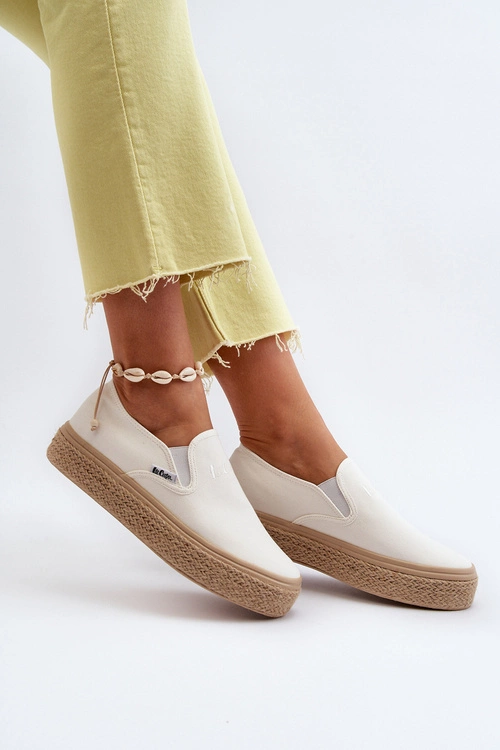 Damskie Trampki Slip-On Z Plecionką Lee Cooper LCW-24-44-2430