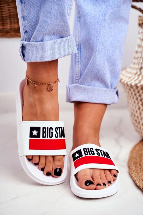 Klapki Damskie Big Star Klasyk Białe GG274047