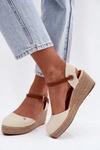 Sandały Espadryle Damskie Na Koturnie Wrangler 20261087-99Q Beżowe