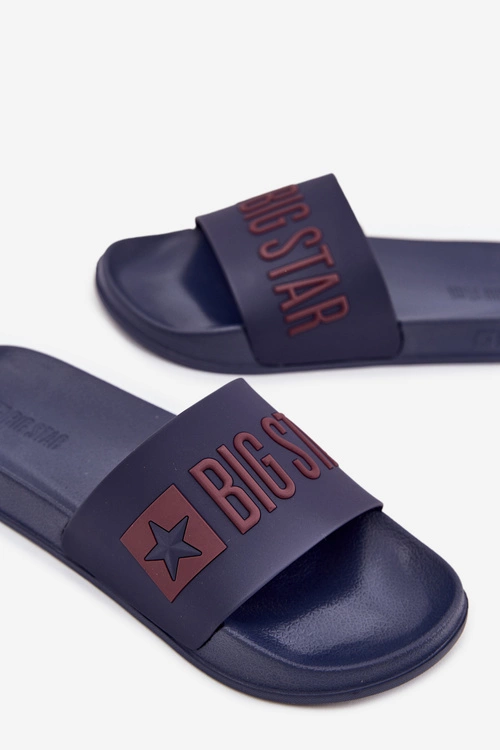 Klapki Męskie Big Star SS174361 Granatowe