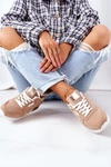 Sportowe Buty Sneakersy Beżowe Friday