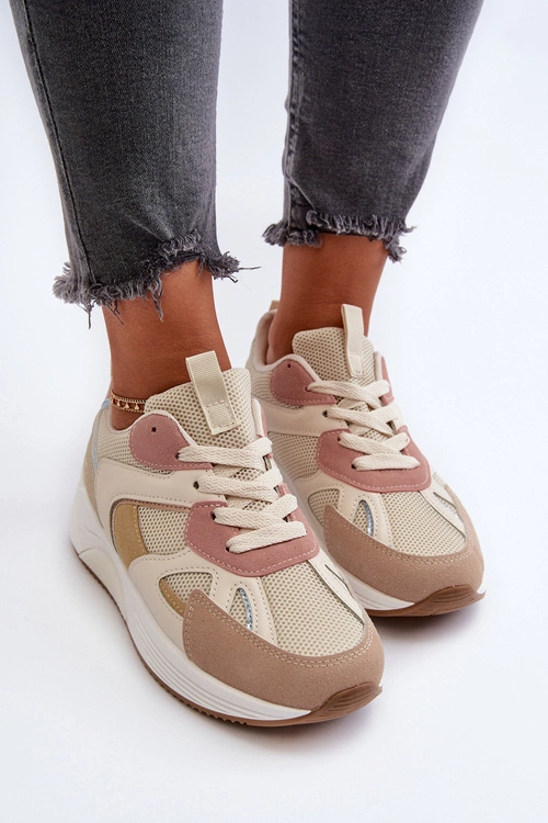 Sneakersy Damskie Na Platformie Multikolor Lenivia