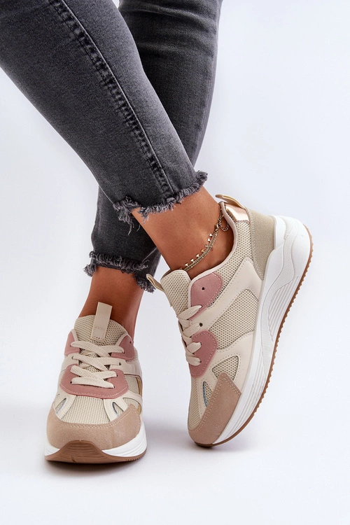 Sneakersy Damskie Na Platformie Multikolor Lenivia