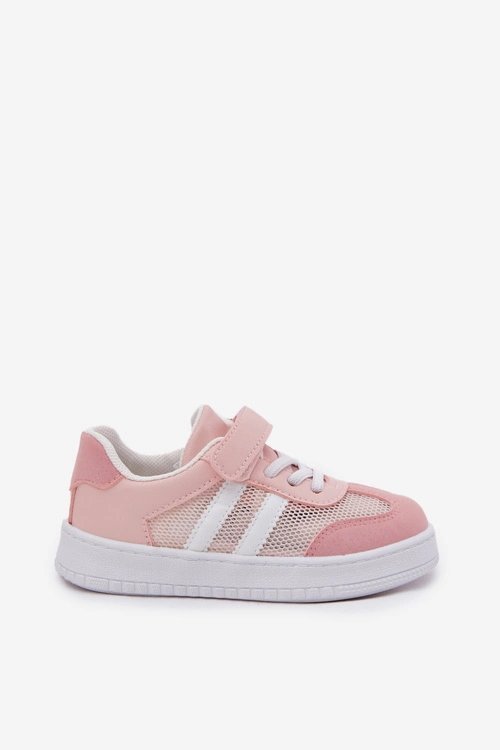 Sneakersy Dziecięce Na Rzep Różowe Sepovia