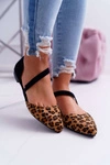 Lu Boo Baleriny W Szpic Zamsz Leopard Carana