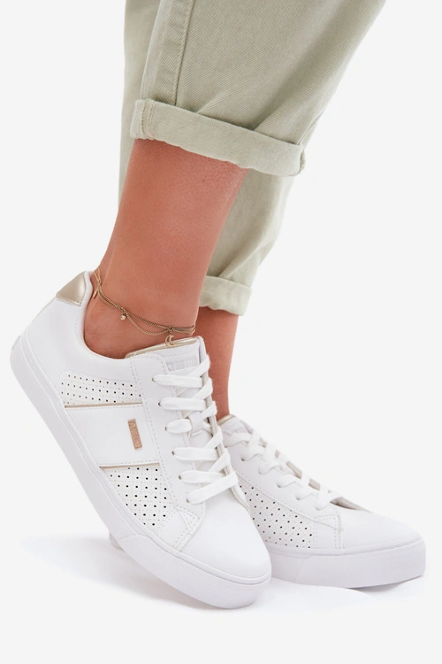 Sneakersy Damskie Ażurowe Big Star TT274291 Białe