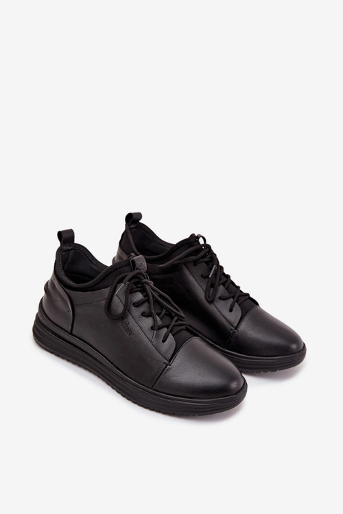 Skórzane Półbuty Męskie Lee Cooper LCJ-26-33-3964 Czarne
