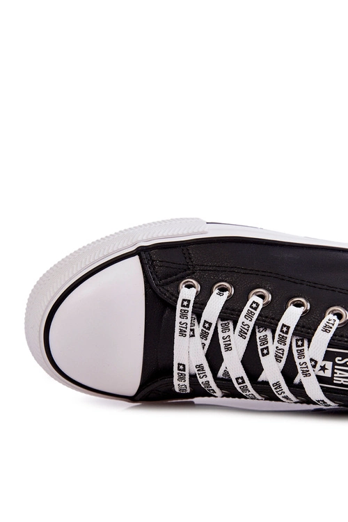Męskie Skórzane Trampki Big Star KK174047 Czarne