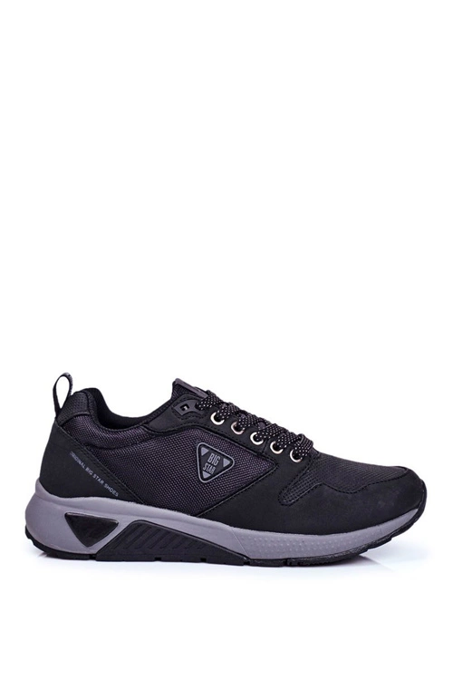 Sportowe Męskie Buty Sneakersy Big Star Czarne GG174350