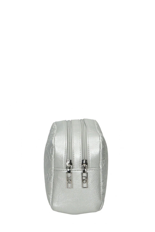 Klasyczna Kosmetyczka NOBO L0150-C022 Srebrna