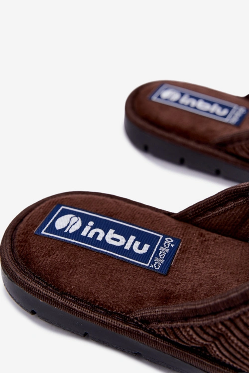 Kapcie Męskie Inblu 91000034 Brązowe