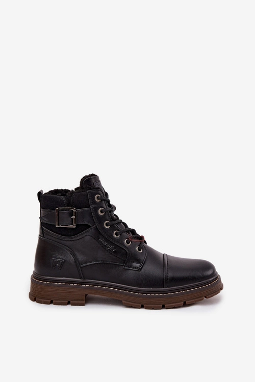 Buty Zimowe Męskie Wrangler 20253035.11A Ciemnobrązowe