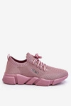 Damskie Lekkie Sneakersy Memory Foam System Big Star JJ274266 Różowe