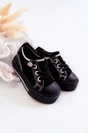 Dziecięce Wsuwane Trampki Big Star JJ374393 Czarne