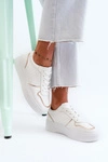 Damskie Sneakersy Na Platformie Białe Tessama