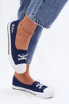Tenisówki Trampki Damskie Lee Cooper LCW-26-31-4355 Granatowe