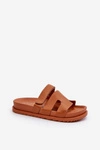 Klasyczne Klapki Damskie Camel Molie